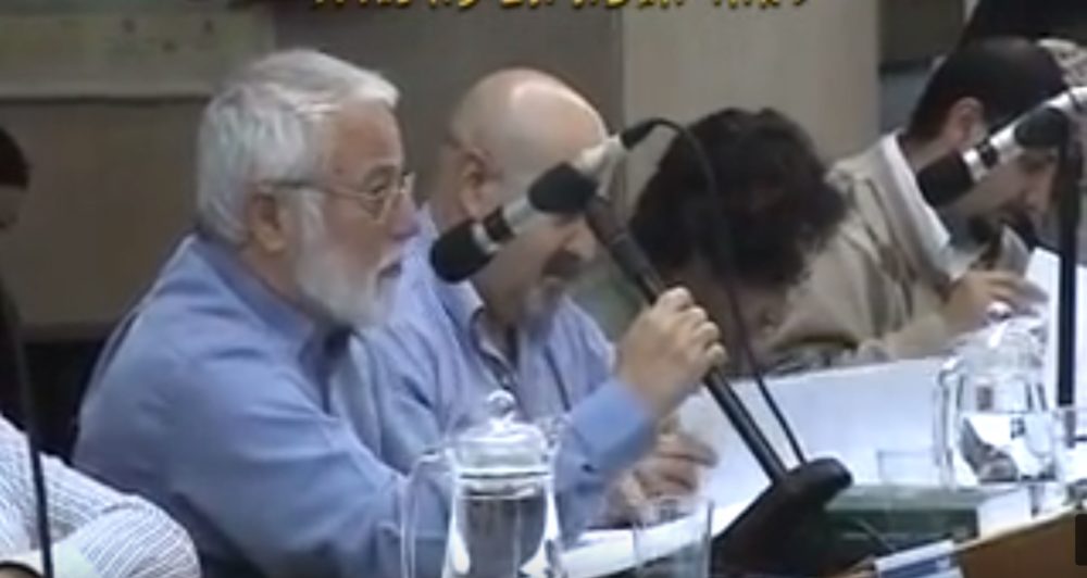 שמואל גלבהרט בישיבת מועצת העיר חיפה 2012