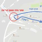 מפה – אזור שער הטכניון – היציאה המערבית לנווה שאנן