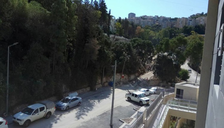 רחוב חביבה רייך בחיפה – מבט מלמעלה על הרחוב