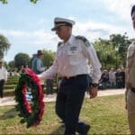 מפקד זרוע הים, אלוף אלי שרביט בטקס לציון 50 טביעת המשחתת אחי אילת
