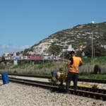 תיקון מסילת הרכבת עבודות תשתית – ארכיון (צילום – ירון כרמי)