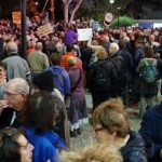 500 בהפגנה נגד השחיתות השלטונית (צילום – ירון כרמי)