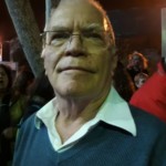 הרב גיל נתיב בהפגנה נגד המושחתים – חיפה (צילום – ברוך ליבמן)