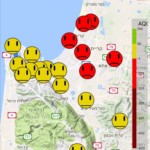 זיהום אוויר כבד בחיפה – דיווח מהאפליקציה של איגוד ערים – 03.02.2018