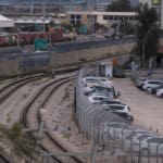 מסילת רכבת העיר התחתית מבט משער הנמל – שער 5 (צילום – ירון כרמי)