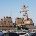 כלי שייט אמריקאי בנמל חיפה