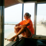 אוקסנה נסטי בעמדת ההצלה בחוף הדרומי בחיפה (אלבום אישי)