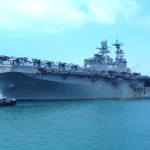 נושאת המסוקים איו ג'ימה בנמל חיפה – USS Iwo Jima (צילום – חי פה)