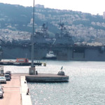 נושאת המסוקים איו ג'ימה בנמל חיפה – USS Iwo Jima (צילום – חי פה)