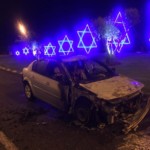 רכב נשרף בחיפה (צילום – איז'ו שיינברגר)