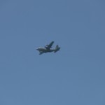 מטוס תובלה מעל חיפה במטס חיל האוויר (צילום – איציק שכטר)