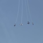 מטוסים אירובטיים מעל חיפה במטס חיל האוויר (צילום – איציק שכטר)