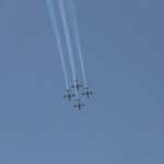 רביעייה אירובטית מעל חיפה במטס חיל האוויר (צילום – איציק שכטר)
