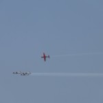 רביעייה אירובטית מעל חיפה במטס חיל האוויר (צילום – איציק שכטר)