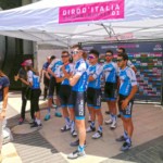 רוכבי האופניים של הקבוצה הישראלית בסמי עופר – מתכוננים לתחרות ג'ירו ד'איטליה (צילום – ראובן כהן – עיריית חיפה)