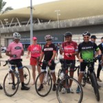 נבחרת אופניים מישראל הגיעה לחיפה למירוץ ג'ירו ד'איטליה (צילום – מילי אלעזר)