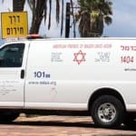 אמבולנס של מד"א כרמל – ארכיון (צילום – ירון כרמי)