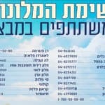 העמותה לתיירות חיפה – בתי המלון המשתתפים במבצע