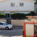 כבאים בזירה – חשש לאירוע דליפת גז בקרית חיים ברחוב אהרונוביץ 15/9/2018 (צילום: חן אגמי)