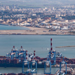 מפרץ חיפה חוות מיכלי תשן, נמל המפרץ (צילום: ירון כרמי)