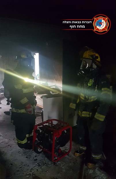 שרפה קטלנית בדירה בנשר - 19/01/2019 (צילום: לוחמי האש)