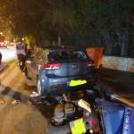 תאונת קטנוע בחיפה (צילום: איחוד הצלה)