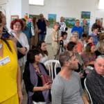 "חיפה 51 שכונות" – פתיחת התערוכה בבית אגודת האמנים ע"ש שאגאל (צילום: ירון כרמי)