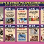 תכנית מחנה מוסיקה – קייטנה מהסרטים 2019