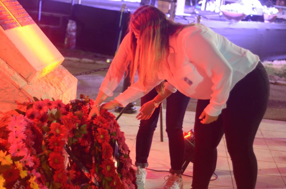 טקס יום הזיכרון בבית יד לבנים בנווה שאנן חיפה (צילום: חגית אברהם)