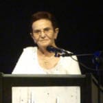 רחל חנן בעת סיכום משלחת צה"ל לפולין – בית הפלמ"ח – 2011 (צילום: אלבום אישי)