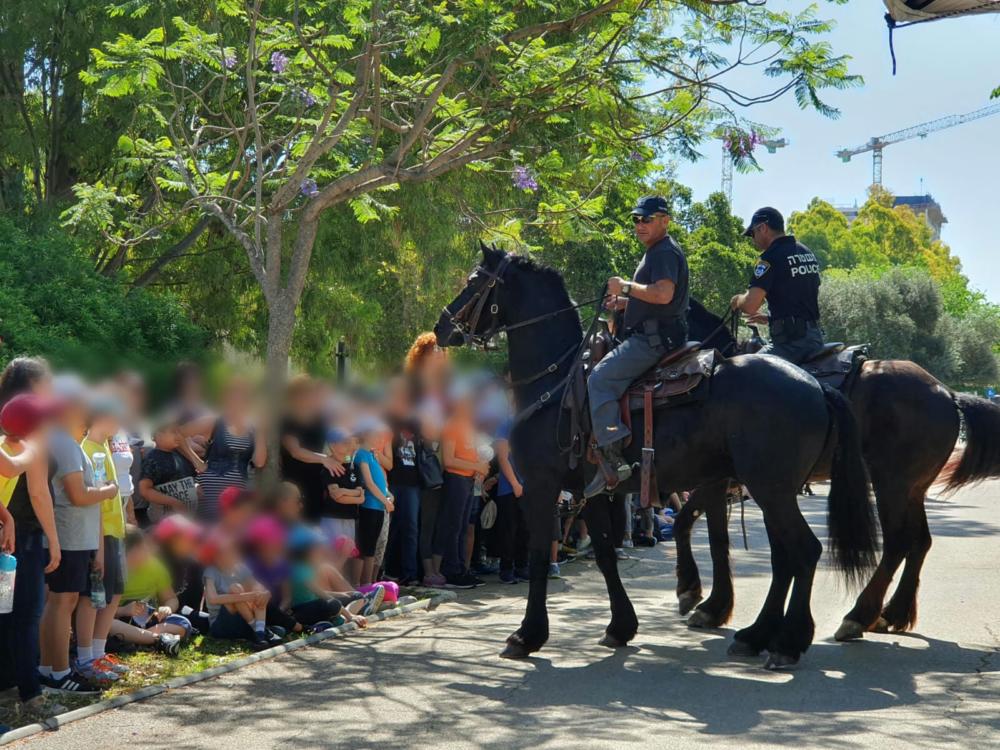 המשטרה ערכה יום קהילתי לילדים מיוחדים בחיפה (צילום: דוברות המשטרה)