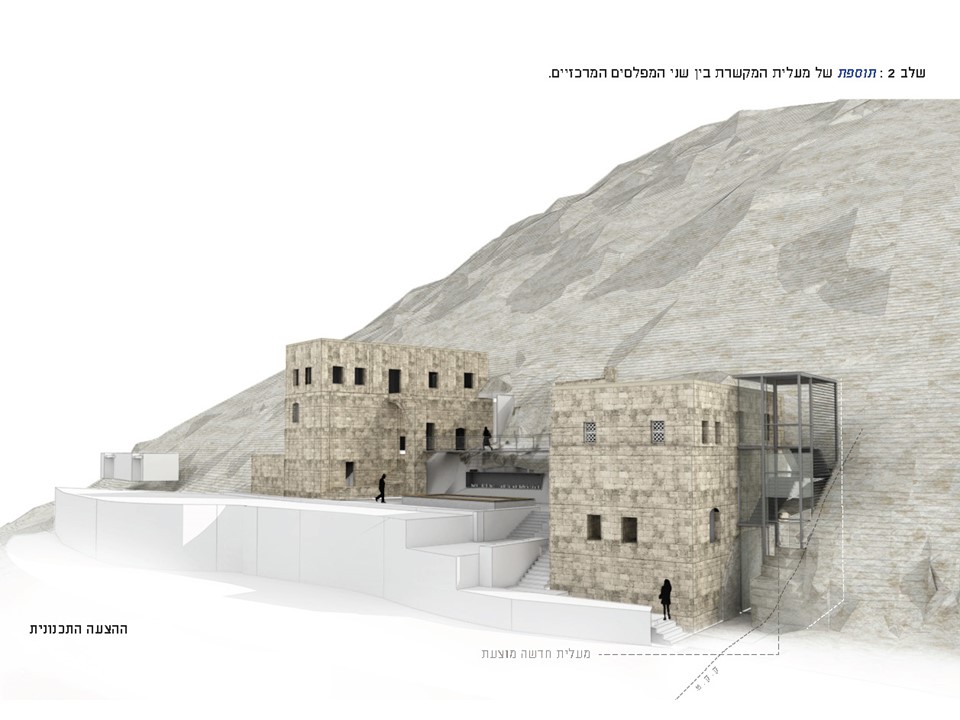 תכנית השיפוץ של מערת אליהו הנביא בחיפה - באדיבות קימל אשכולות אדריכלים - יוני 2019