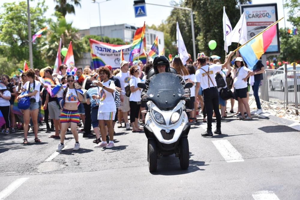 מצעד הגאווה (צילום: דוברות המשטרה)