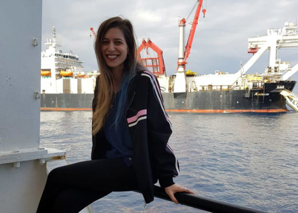 אלינור כהן, התצפיתנית הראשונה בנמל חיפה (צילום: אלבום אישי)