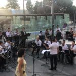 תזמורת הביט מעירה את רחבת הפסנתר (צילום: יובי קאופמן)