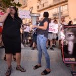 מחאת ההורים בחיפה נגד התעללות בילדים (צילום: חגית אברהם)