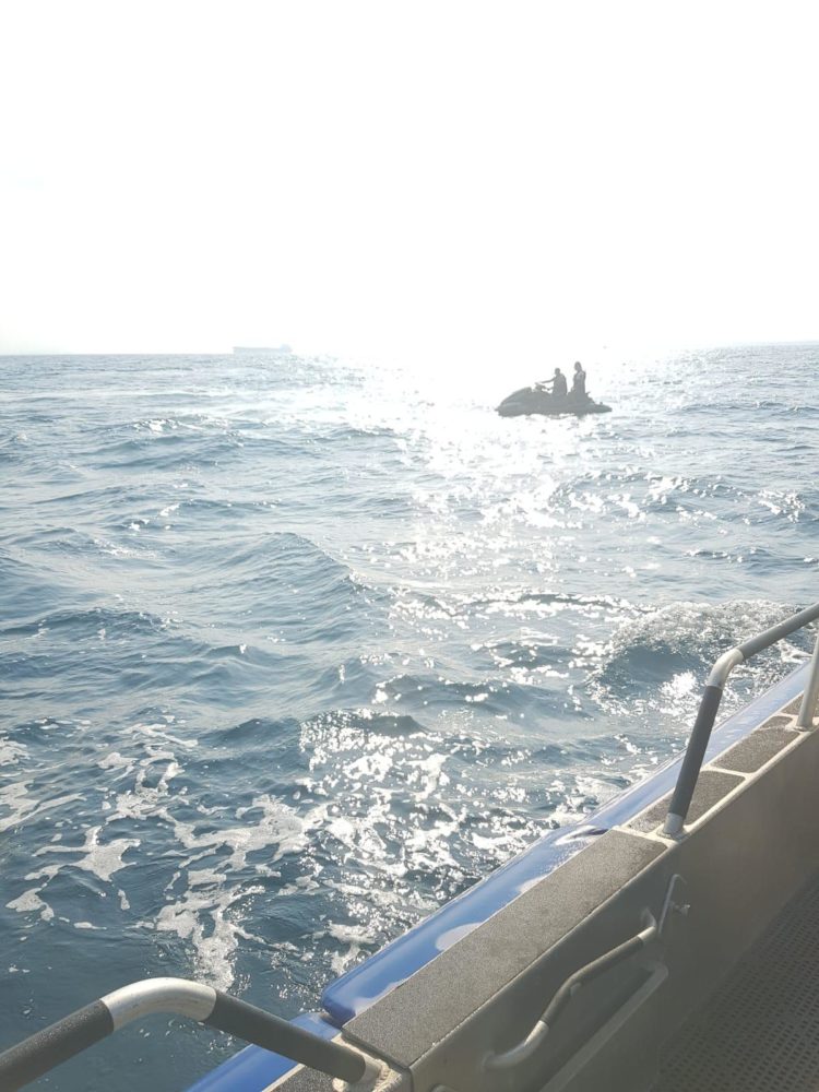 חילוץ ימי בחיפה (צילום: יחידת החילוץ)
