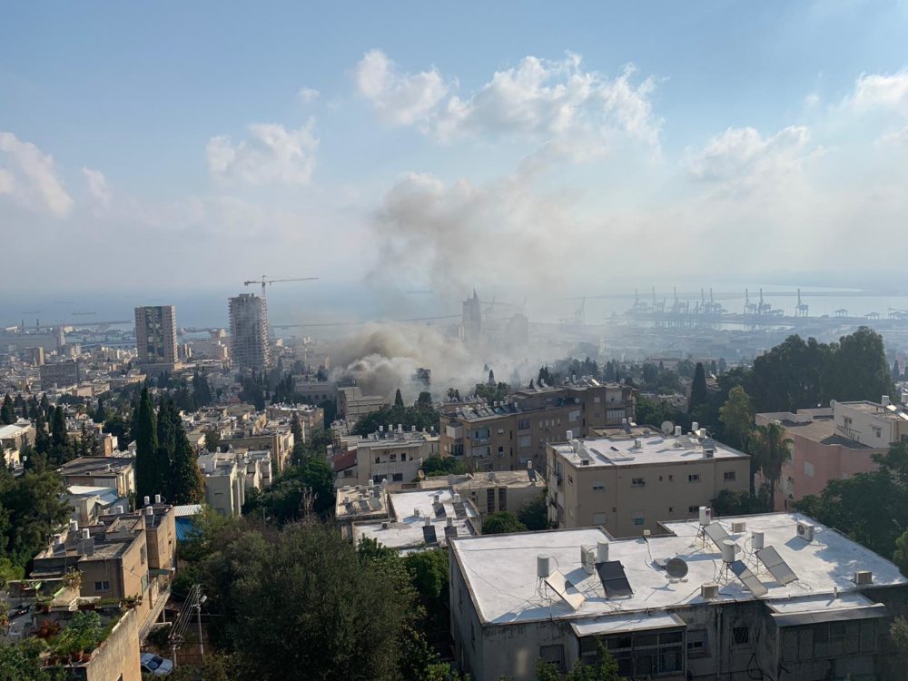 שריפה בבלפור בחיפה (איתמר זמיר)