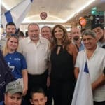 ח״כ אביגדור ליברמן נפגש הבוקר עם עשרות פעילים מרכזיים במטה ״ישראל ביתנו״ בחיפה (צילום: דוברות ישראל ביתנו)