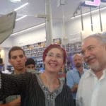 ח״כ אביגדור ליברמן נפגש הבוקר עם עשרות פעילים מרכזיים במטה ״ישראל ביתנו״ בחיפה (צילום: דוברות ישראל ביתנו)
