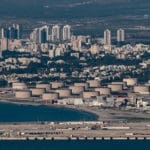 נמל המפרץ חוות מיכלי תשן קרית חיים (צילום: ירון כרמי)