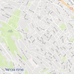מסלול מדרגות ממרכז הכרמל לכיכר פריז (עיבוד תמונה – ירון כרמי)