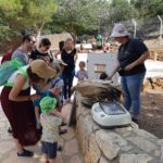 הסבר על הדגרה והאכלת גוזלי נשר בעזרת פוחלץ – יום הנשר בחיפה (צילום: מאיה קדוש-חכמון)