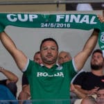 האוהד מספר אחד של מכבי – אודי דהן (צילום: ירון כרמי)
