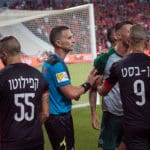 עימות בין בוריץ' לשרי – מכבי חיפה – כדורגל (צילום: ירון כרמי)