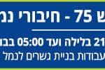 באנר יפה נוף – חסימת הירידה לכביש 75 – רחב