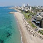 טיילת בת גלים בחיפה ממעוף הרחפן (צילום אוויר – מרום בן אריה – 054-869-4777)
