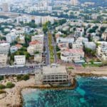 שדרות בת גלים, הקזינו וטיילת בת גלים בחיפה ממעוף הרחפן (צילום אוויר – מרום בן אריה – 054-869-4777)