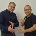 עידו ורפאל בהרצאה של בליץ בסינטה בר קניון שער הצפון. (צילום: עידו כהן)