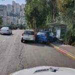 הולכת רגל שנפגעה בתחנת אוטובוס בחיפה (צילום: איחוד הצלה)